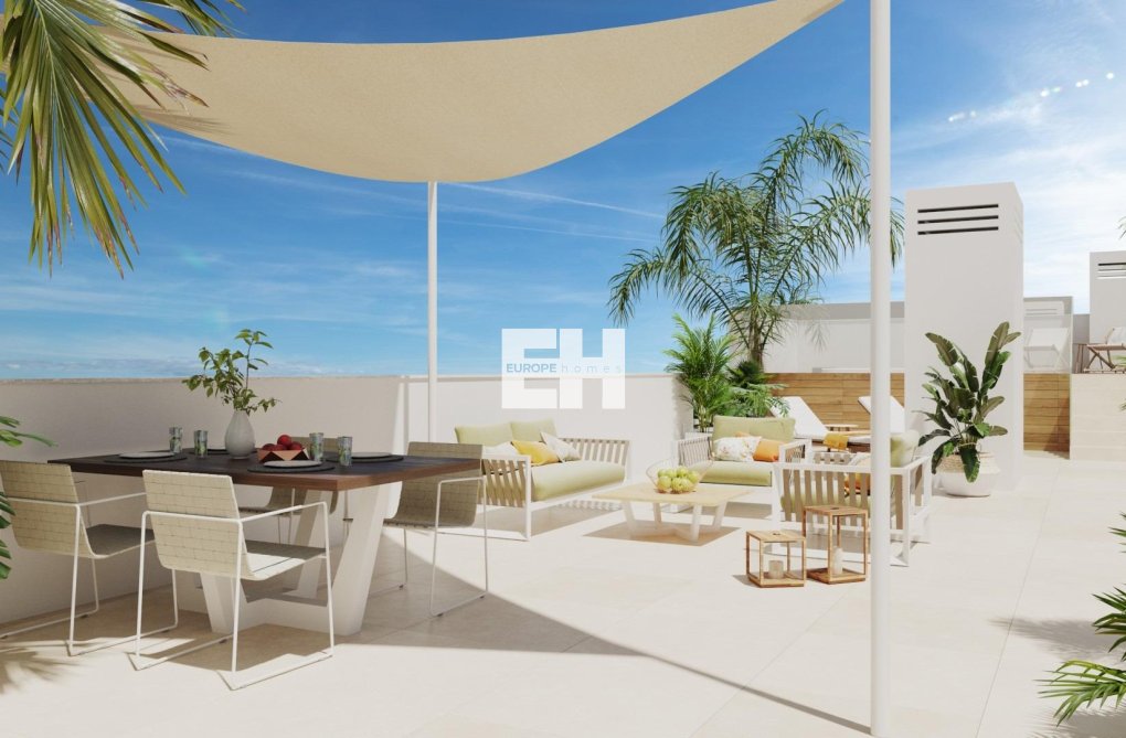 Neubau - Bungalow im obersten Stockwerk - San Juan de los Terreros - Mar De Pulpí