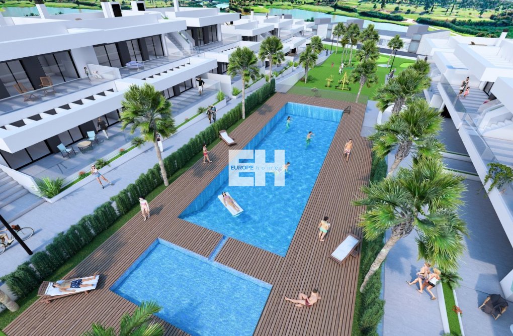 Nieuwbouw - Bungalow op de bovenste verdieping - Algorfa - La Finca Golf