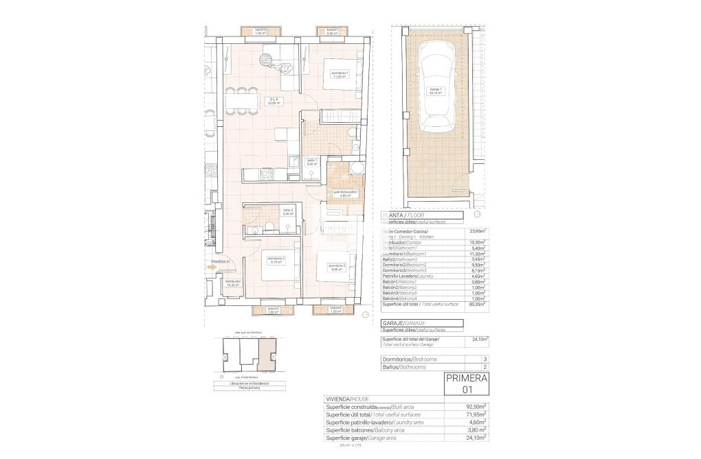 Obra Nueva - Apartamento  - Hondón de las Nieves - Pueblo