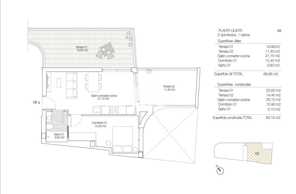 Obra Nueva - Atico - Torrevieja - Playa de los Locos