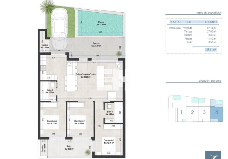 Obra Nueva - Bungalow en planta baja - San Pedro del Pinatar - Las Esperanzas