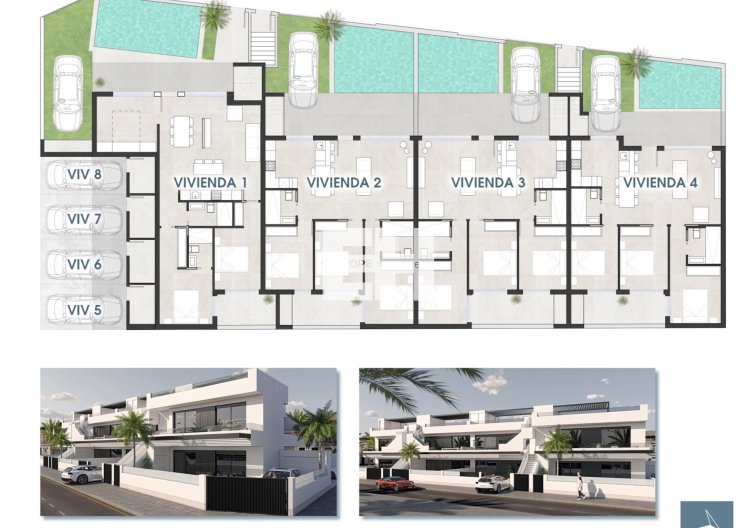 Obra Nueva - Bungalow en planta alta - San Pedro del Pinatar - Las Esperanzas