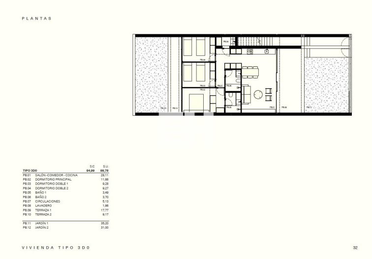Obra Nueva - Bungalow en planta baja - Torrevieja - Los Balcones 