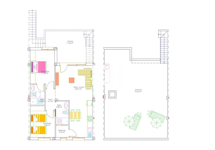 Obra Nueva - Bungalow - San Javier - pueblo