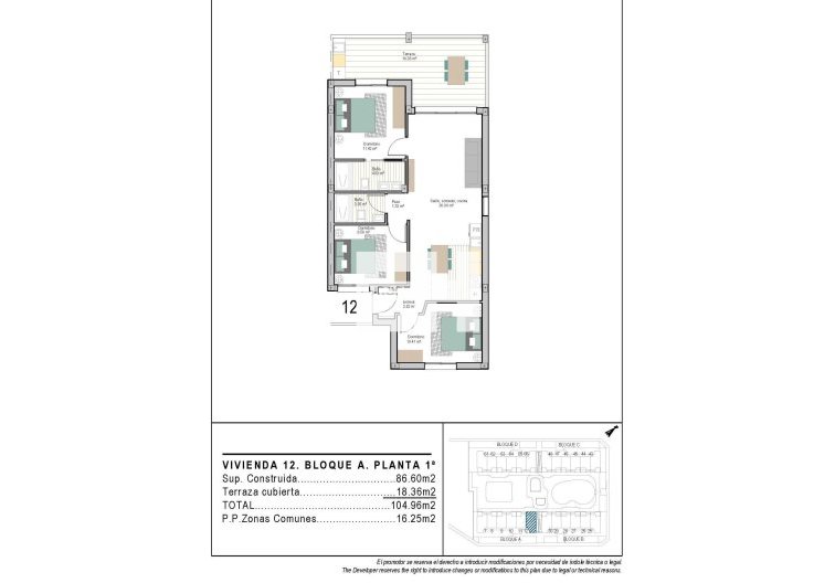 Neubau - Wohnung - Torre Pacheco - San Cayetano