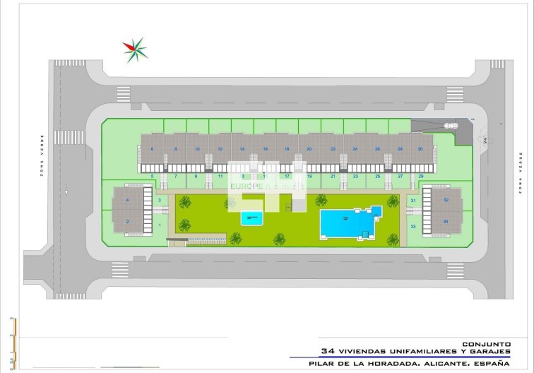 Nieuwbouw - Bungalow - Pilar de la Horadada - pueblo