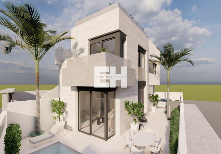 Obra Nueva - Bungalow en planta baja - Pilar de la Horadada - pueblo