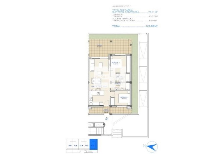Obra Nueva - Ground floor apartment - Los Alcázares - Serena Golf