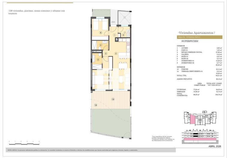 Obra Nueva - Apartamento  - Finestrat - Campana Garden