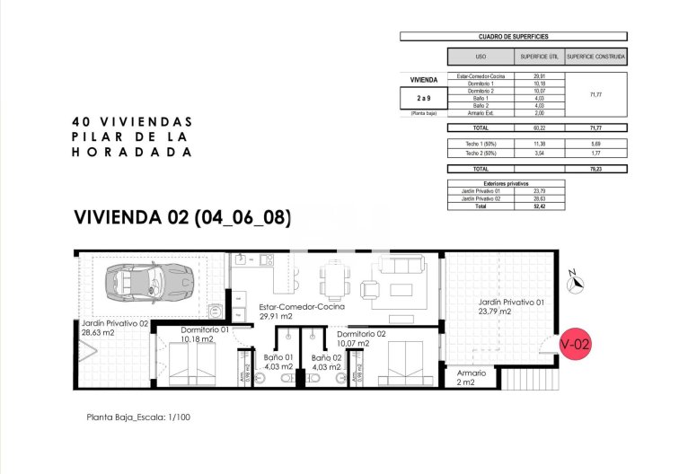 Obra Nueva - Bungalow - Pilar de la Horadada - pueblo
