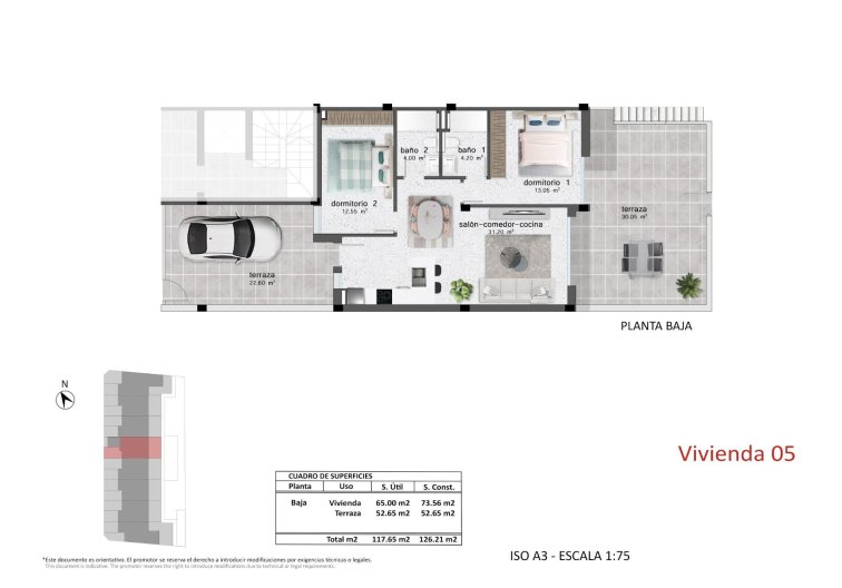 Obra Nueva - Bungalow - Pilar de la Horadada - pueblo