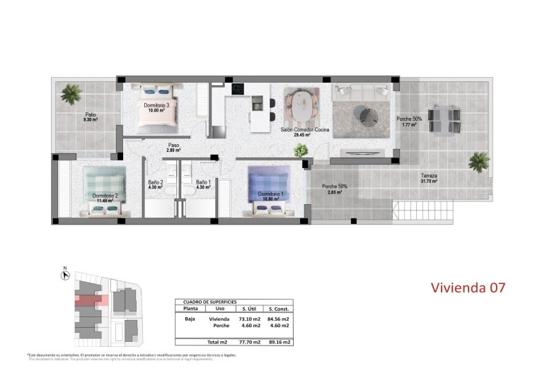 Obra Nueva - Bungalow - Pilar de la Horadada - pueblo