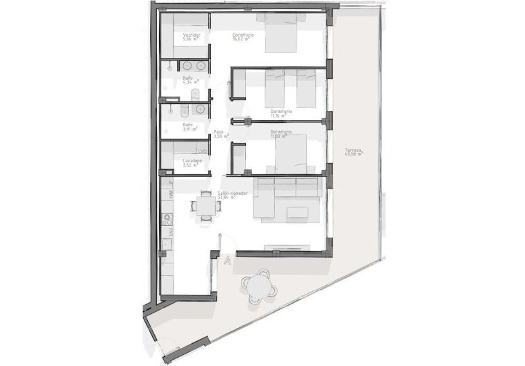 Neubau - Wohnung - Aguilas - Playa del Hornillo
