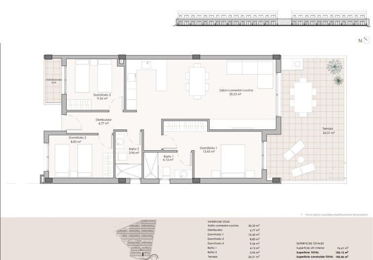 Obra Nueva - Apartamento  - Pulpi - Aguilón Golf