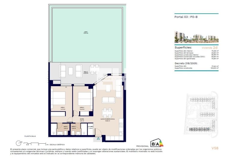 New Build - Ground floor apartment - Almerimar
