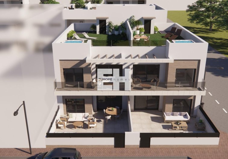 Obra Nueva - Bungalow en planta baja - Rojales - Pueblo