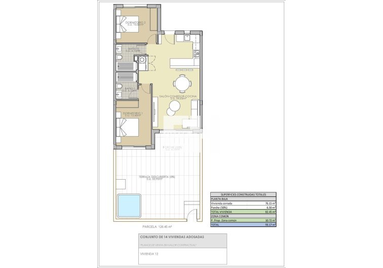 Obra Nueva - Bungalow en planta baja - Rojales - Pueblo