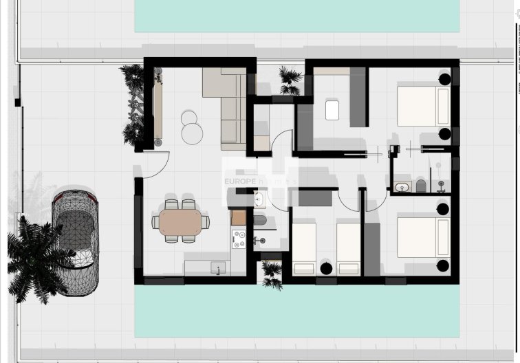 Obra Nueva - villa - Benijofar - Urb. Monteazul
