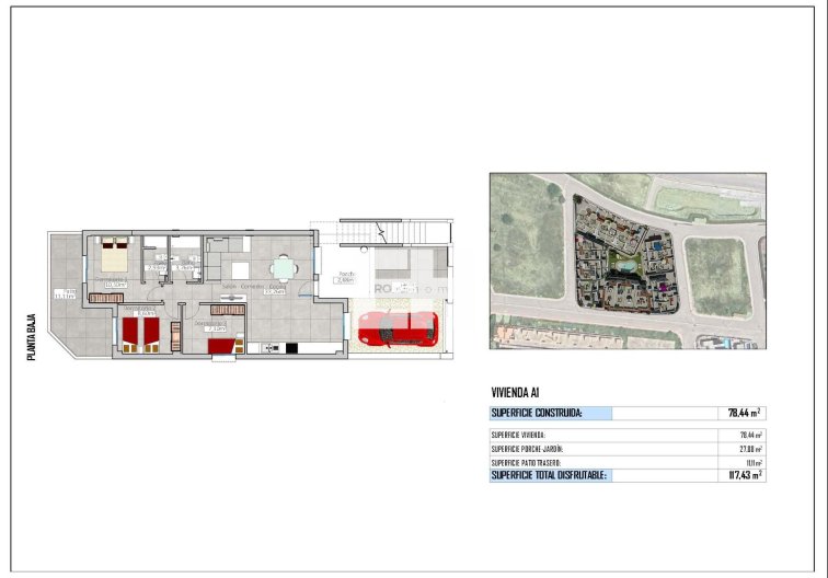 Obra Nueva - Bungalow en planta baja - Cox - San Fernando