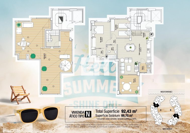 Obra Nueva - Atico - La Manga del Mar Menor - La Manga