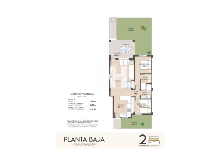 Obra Nueva - Bungalow en planta baja - San Miguel de Salinas - La Cañada