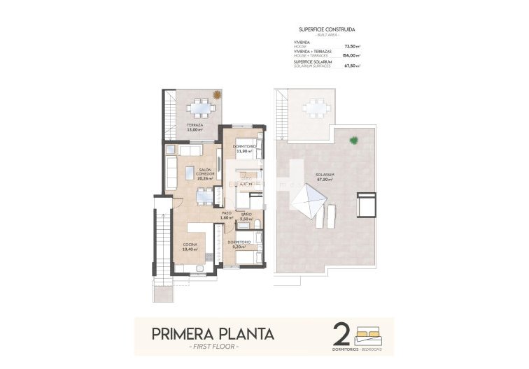 Obra Nueva - Bungalow en planta alta - San Miguel de Salinas - La Cañada