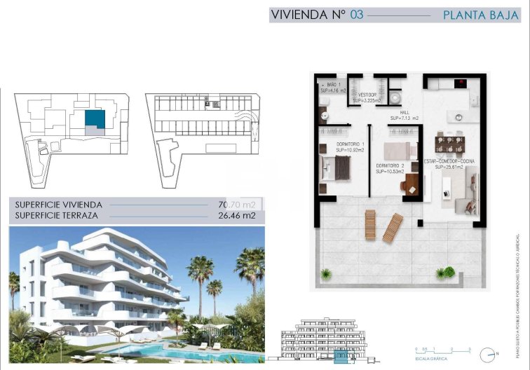 Obra Nueva - Ground floor apartment - Pilar de la Horadada - Mil Palmeras