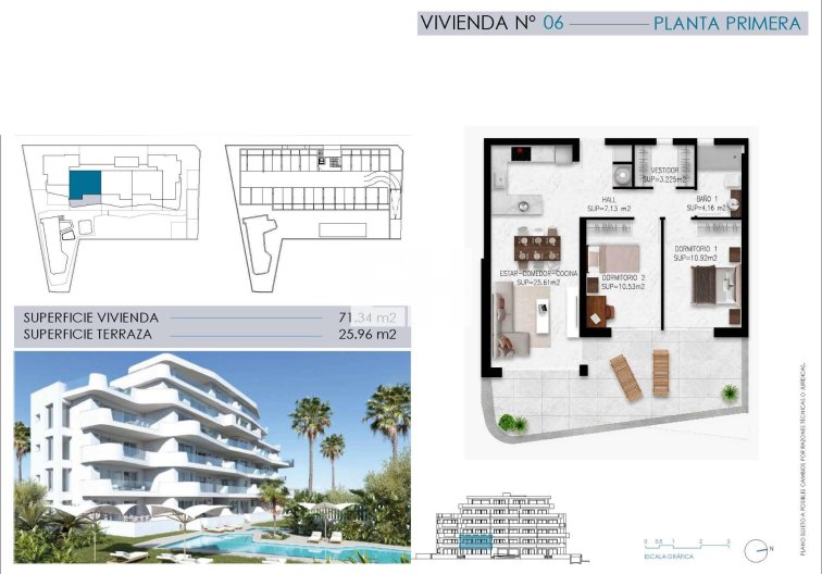 Obra Nueva - Apartamento  - Pilar de la Horadada - Mil Palmeras