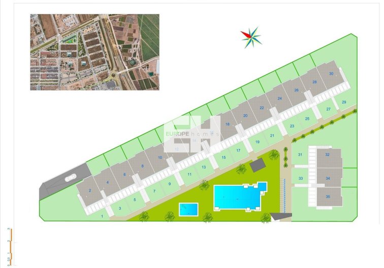 Obra Nueva - Bungalow en planta alta - Pilar de la Horadada - pueblo