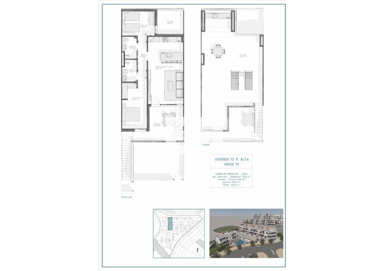 Obra Nueva - Bungalow en planta alta - Vera - Pueblo Salinas