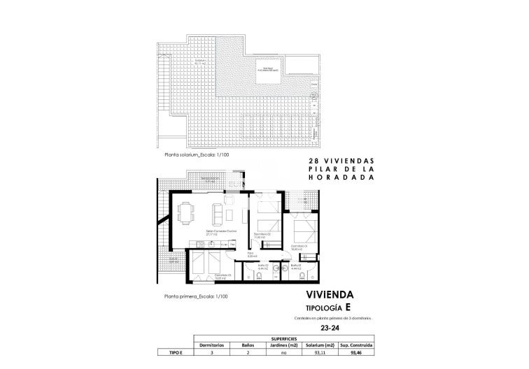 Obra Nueva - Bungalow en planta alta - Pilar de la Horadada - pueblo
