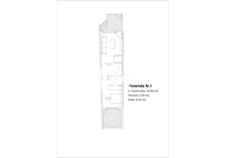 Obra Nueva - Bungalow en planta baja - San Pedro del Pinatar - Los Antolinos