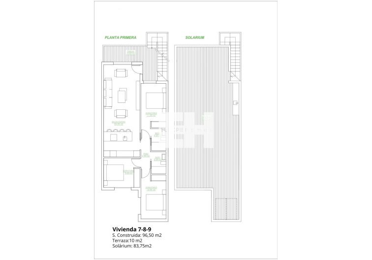 Obra Nueva - Bungalow en planta alta - San Pedro del Pinatar - Los Antolinos