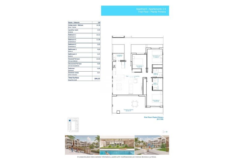 Obra Nueva - Apartamento  - Pilar de la Horadada - Playa de las Higuericas