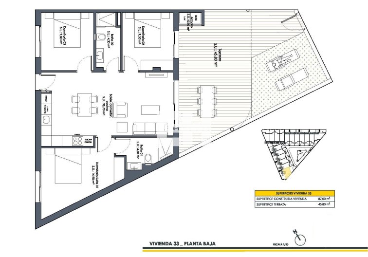 Obra Nueva - Bungalow en planta baja - San Fulgencio - Pueblo