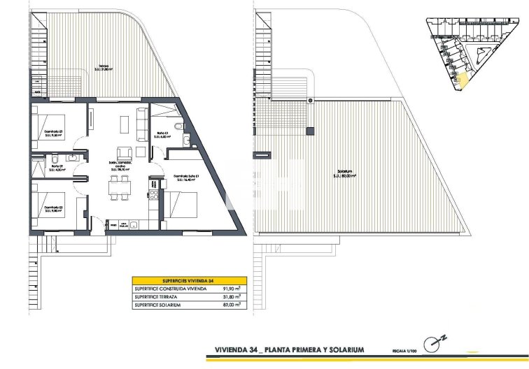Obra Nueva - Bungalow en planta alta - San Fulgencio - Pueblo