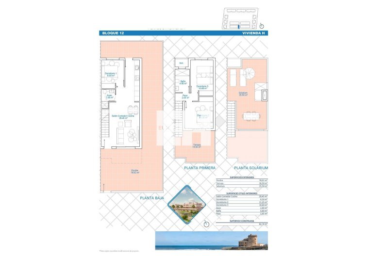 Obra Nueva - Semidetached - Pilar de la Horadada - Lo Monte