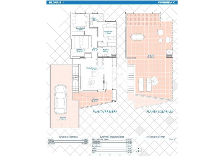 Obra Nueva - Bungalow en planta alta - Pilar de la Horadada - Lo Monte