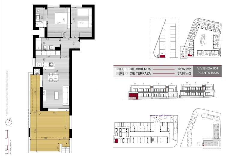 Neubau - Bungalow im Erdgeschoss - Ciudad Quesada - Lo Marabú