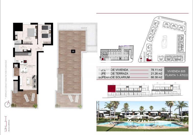 Obra Nueva - Bungalow en planta alta - Ciudad Quesada - Lo Marabú