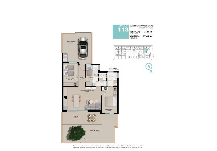 Obra Nueva - Bungalow en planta baja - Pilar de la Horadada - Torre de la Horadada